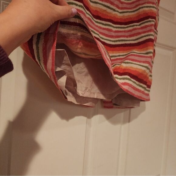 Talbots colorful striped lined knee length skirt Size 16 - Picture 2 of 4